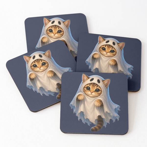 Item preview, ghost cat designed and sold by PasoaPaso2025.