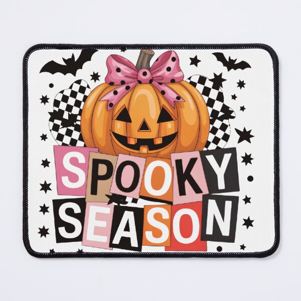 Item preview, Spooky Season Checkered Pumpkin Pink Polka Dot Bow Retro Halloween designed and sold by Zizo-DR44.