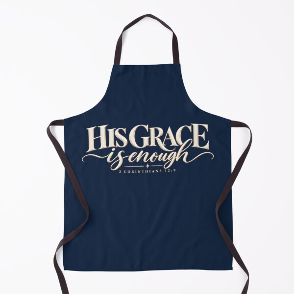 Item preview, His Grace Is Enough – 2 Corinthians 12:9 Christian Bible Verse designed and sold by HO•Designs.