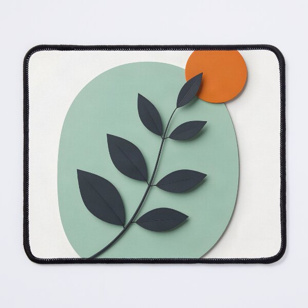 Item preview, Minimalist Leaf and Circle Design designed and sold by Vicky Brago-Mitchell®.