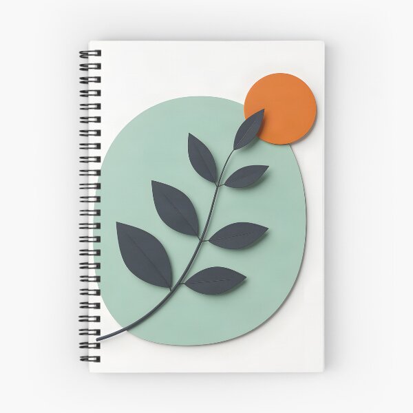 Item preview, Minimalist Leaf and Circle Design designed and sold by Vicky Brago-Mitchell®.