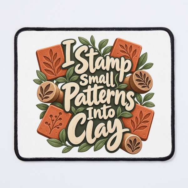 Item preview, Stamp Small Patterns Into Clay Pottery Lettering designed and sold by Bikivuno.