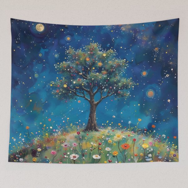 Item preview, Gustav Klimt Flower Garden Vivid Seamless Flowers Vintage Floral Patterns Digital Art Illustration designed and sold by Matt_Smith.