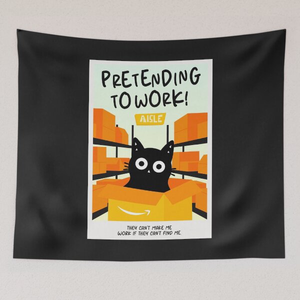 Item preview, Just hiding. I mean, working. Little Cat designed and sold by DibujandoPorfa.