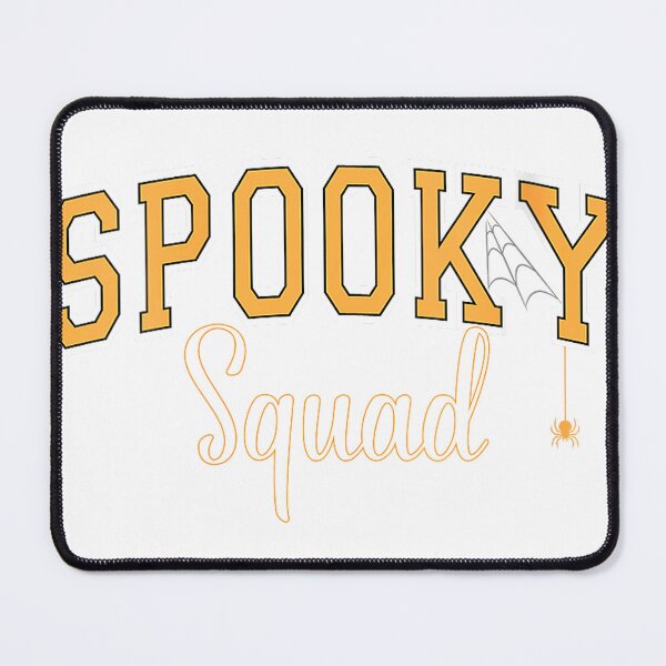 Item preview, Womens Spooky Squad Halloween Spider Varsity Orange Letters V-Neck T-Shirt designed and sold by gidget-gadget.