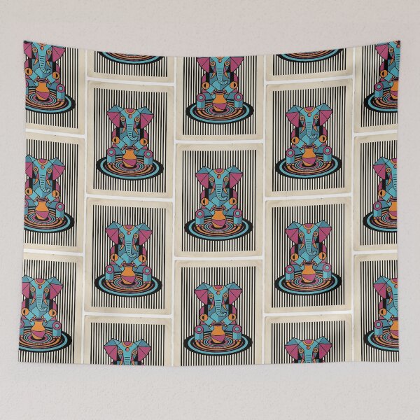 Item preview, Elephant Pottery Artist designed and sold by PictoVibe.