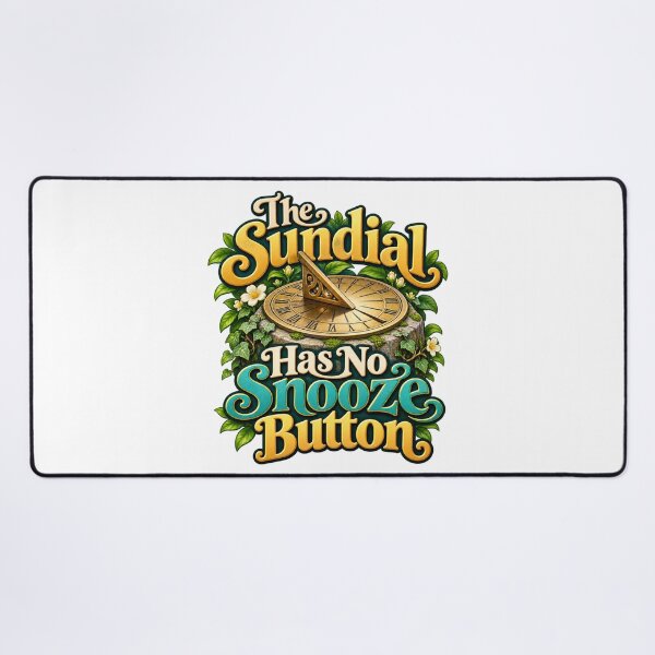 Item preview, Sundial Has No Snooze Button Garden Humor Art designed and sold by Bikivuno.