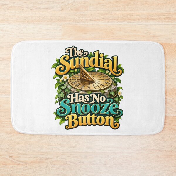 Item preview, Sundial Has No Snooze Button Garden Humor Art designed and sold by Bikivuno.