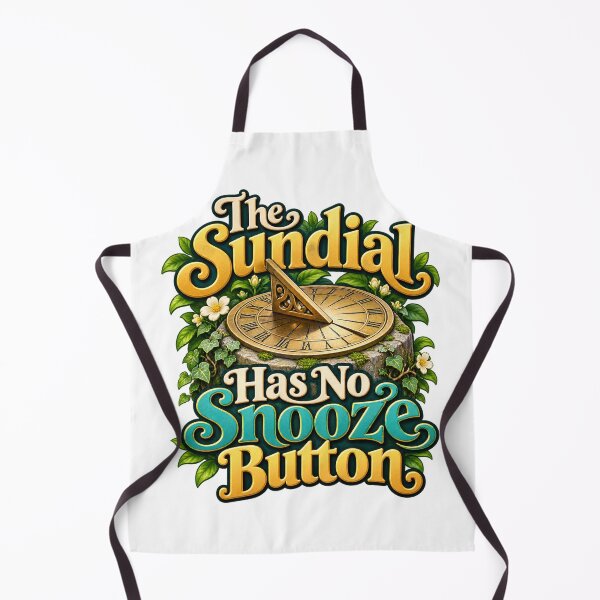 Item preview, Sundial Has No Snooze Button Garden Humor Art designed and sold by Bikivuno.