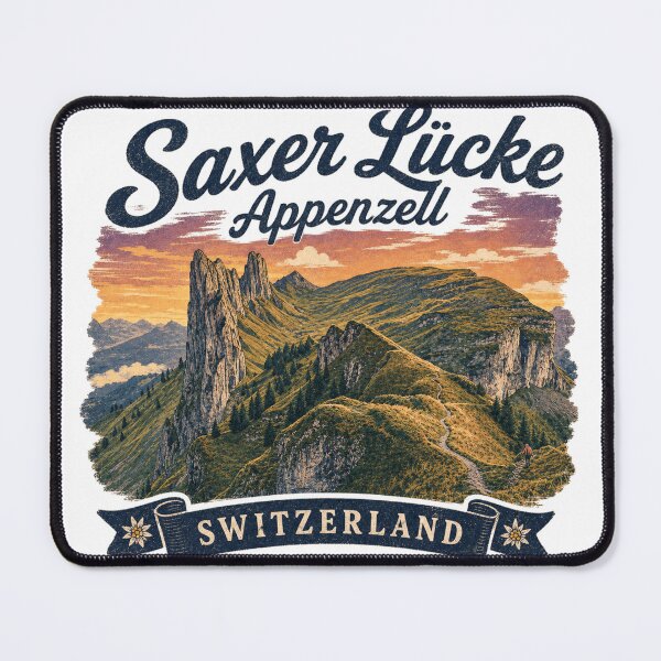 Item preview, Saxer Lücke Switzerland - Alpine Travel Art designed and sold by HaydenMillepied.