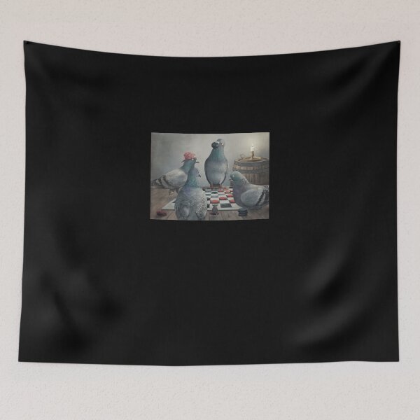 Item preview, The-Antlered-Ship_Pigeons-Playing-Checkers designed and sold by baxadsnanas.