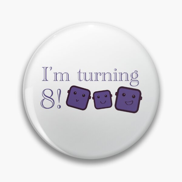 Item preview, I’m Turning 8! (Purple) designed and sold by Robotboyco.