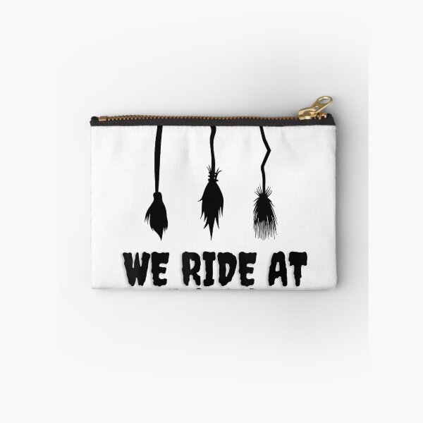 Item preview, We Ride at Dawn Funny Witches Broom Halloween Costume Humor T-Shirt designed and sold by KeathyArt.