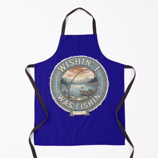 Item preview, Wishin' I Was Fishin' – Vintage Retro Lake Fishing Outdoor Art designed and sold by Evelashop.