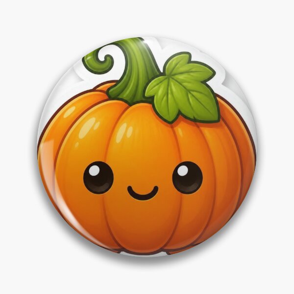 Item preview, Cute Kawaii Pumpkin | Happy Autumn Fall Halloween Character designed and sold by LearnFunStore.