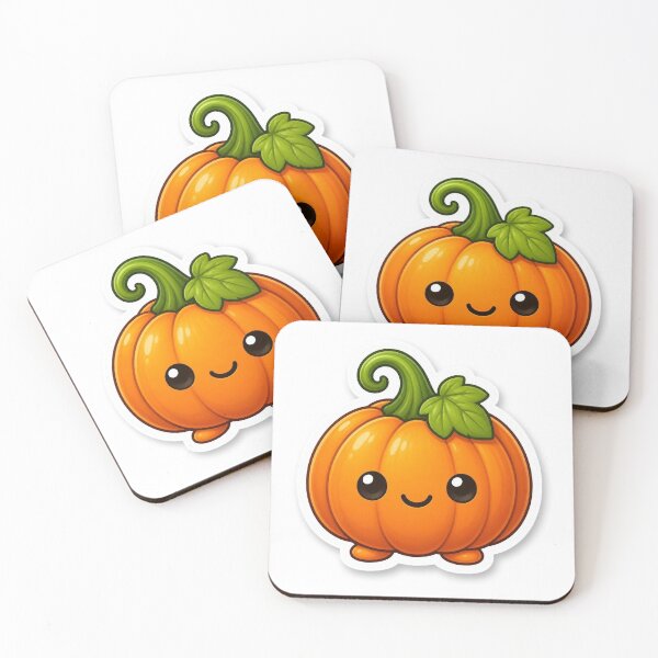 Item preview, Cute Kawaii Pumpkin | Happy Autumn Fall Halloween Character designed and sold by LearnFunStore.