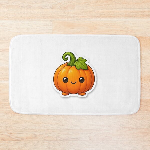 Item preview, Cute Kawaii Pumpkin | Happy Autumn Fall Halloween Character designed and sold by LearnFunStore.