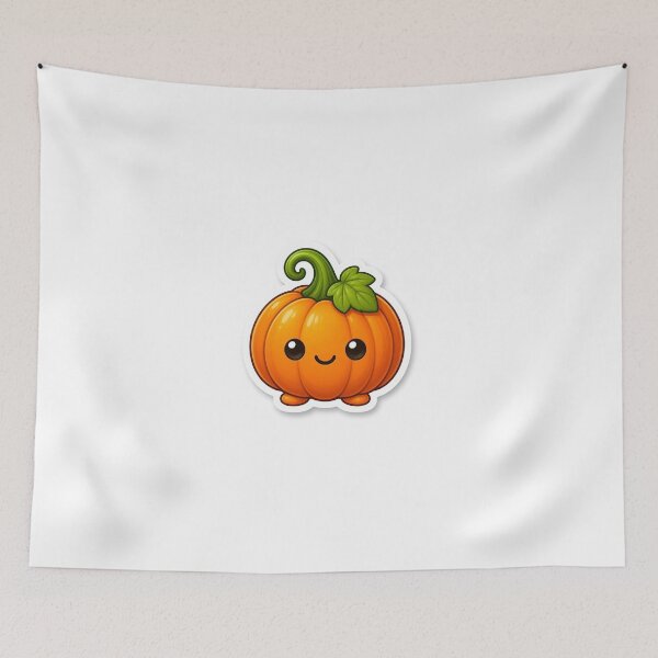 Item preview, Cute Kawaii Pumpkin | Happy Autumn Fall Halloween Character designed and sold by LearnFunStore.