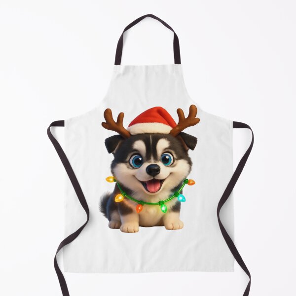 Item preview, Pomsky Dog Christmas Reindeer designed and sold by Sillytoe.