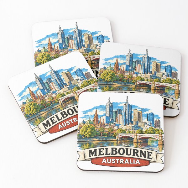 Item preview, Melbourne Australia - Travel Art designed and sold by HaydenMillepied.