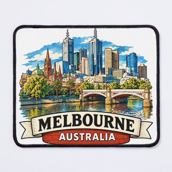 Item preview, Melbourne Australia - Travel Art designed and sold by HaydenMillepied.