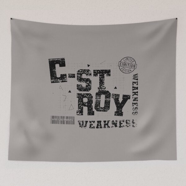 Item preview, DESTROY WEAKNESS Vintage Gym Motivation Tee-31 designed and sold by AMWRENN.