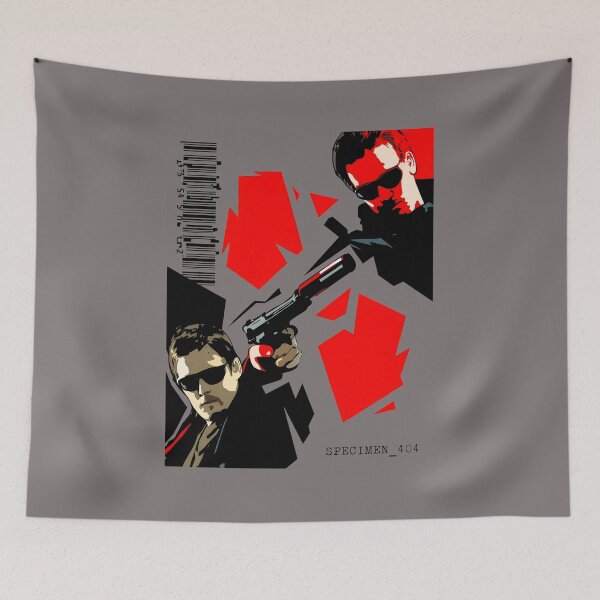Item preview, Dual Pistol Action Duo Graphic Tee-92 designed and sold by jennifpoole.