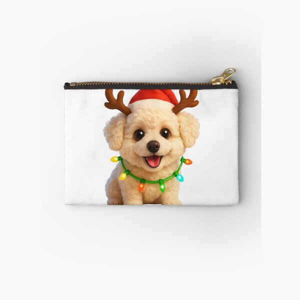 Item preview, Poochon Dog Christmas Reindeer designed and sold by Sillytoe.