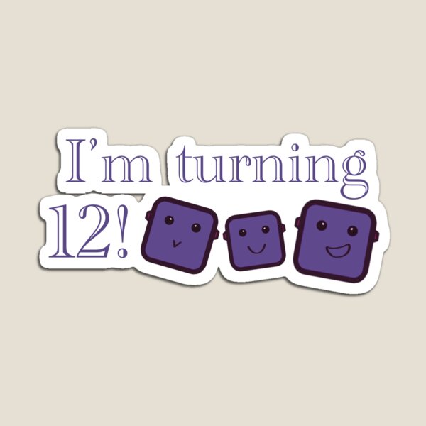 Item preview, I’m Turning 12! (Purple) designed and sold by Robotboyco.