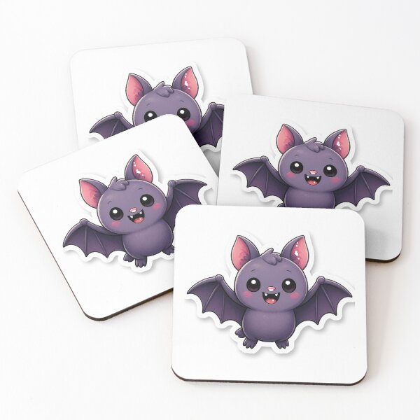 Item preview, Cute Kawaii Bat | Purple Spooky Halloween Character designed and sold by LearnFunStore.
