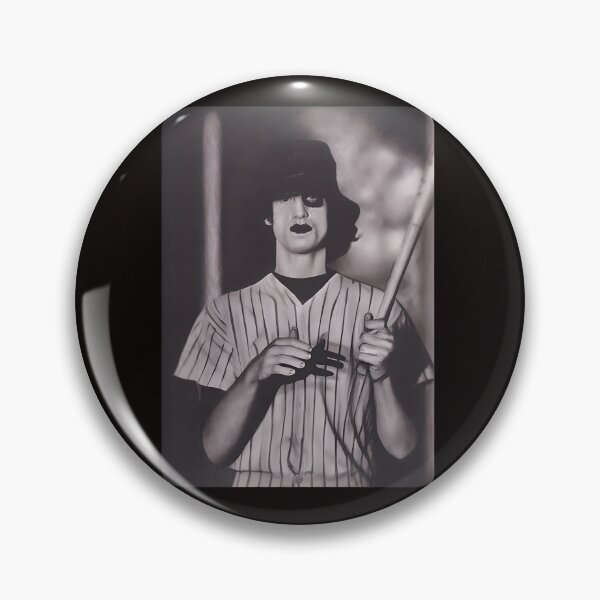 Item preview, Baseball Player Dark Makeup Hat Bat Vintage designed and sold by mokopuniarts.