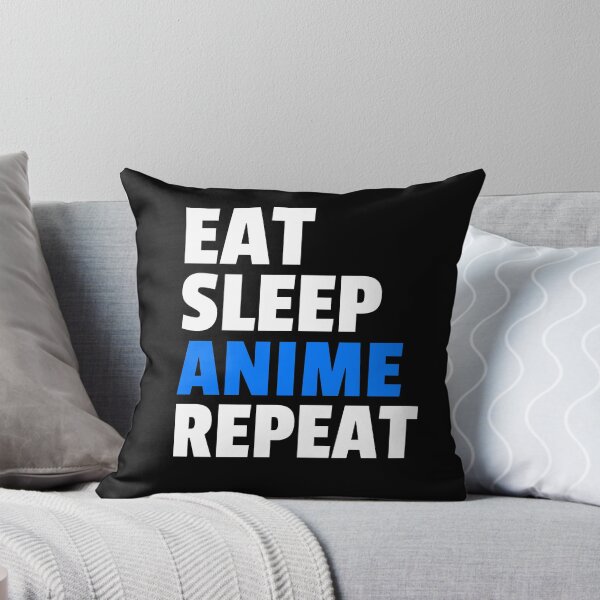 Artikelvorschau, Eat Sleep Anime Wiederholung | Lustige Anime Kleidung entworfen und verkauft von Cisic.