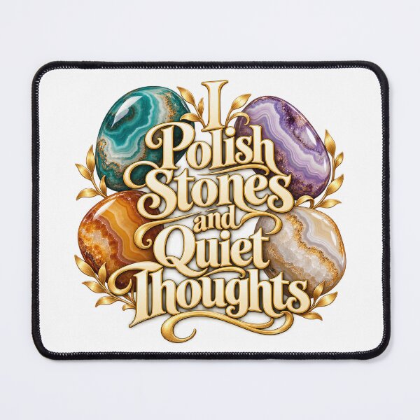 Item preview, Polish Stones and Quiet Thoughts Gemstone Art designed and sold by Bikivuno.