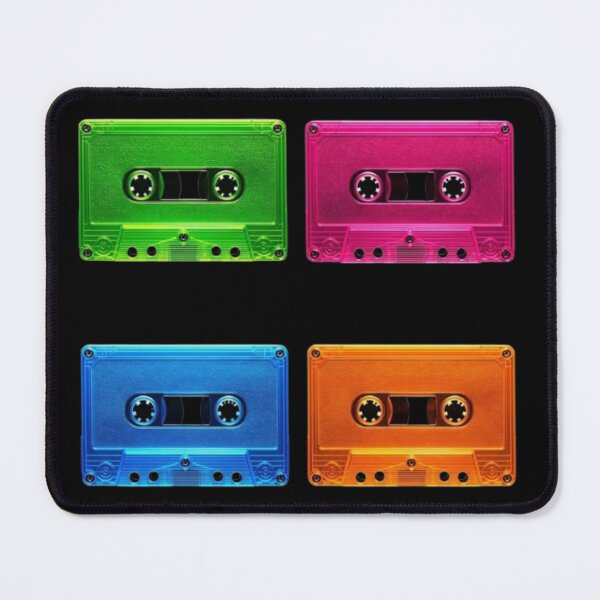 Item preview, Retro Neon Cassette Tape Pop Art Grid designed and sold by LazyDayzCo.
