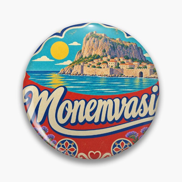 Item preview, Monemvasia Greece Travel Souvenir Painted Mediterranean Sign designed and sold by VisualArtsOasis.