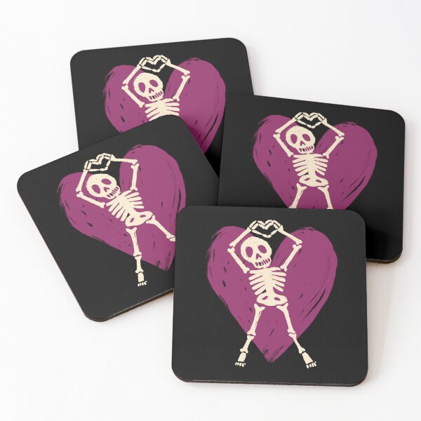 Item preview, Skeleton Heart Hands Pink Heart designed and sold by wildjellybeans.