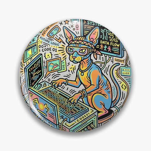 Artikelvorschau, Sphynx-Katzenprogrammierer entworfen und verkauft von PictoVibe.