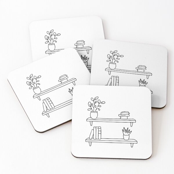 Item preview, An illustration of a wall behind a wooden shelf designed and sold by rasagamastore.