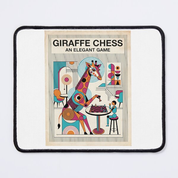 Item preview, Giraffe Chess Player designed and sold by PictoVibe.