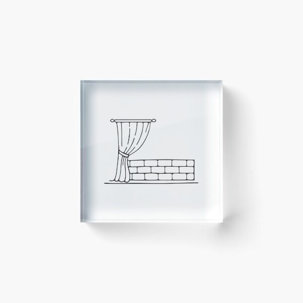 Item preview, An illustration of a wall beside a curtain designed and sold by rasagamastore.