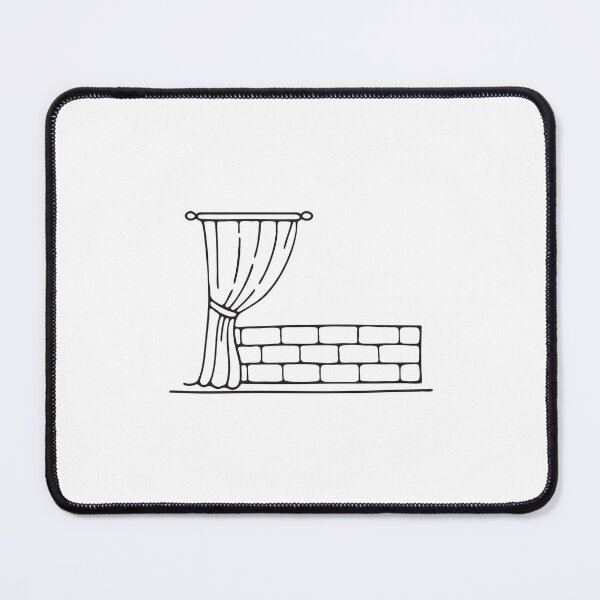 Item preview, An illustration of a wall beside a curtain designed and sold by rasagamastore.