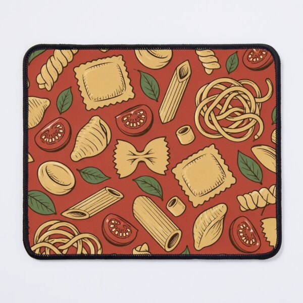 Item preview, Pasta Shapes Seamless Pattern | Retro Italian Kitchen Rigatoni Farfalle Repeat designed and sold by StickyGuys.