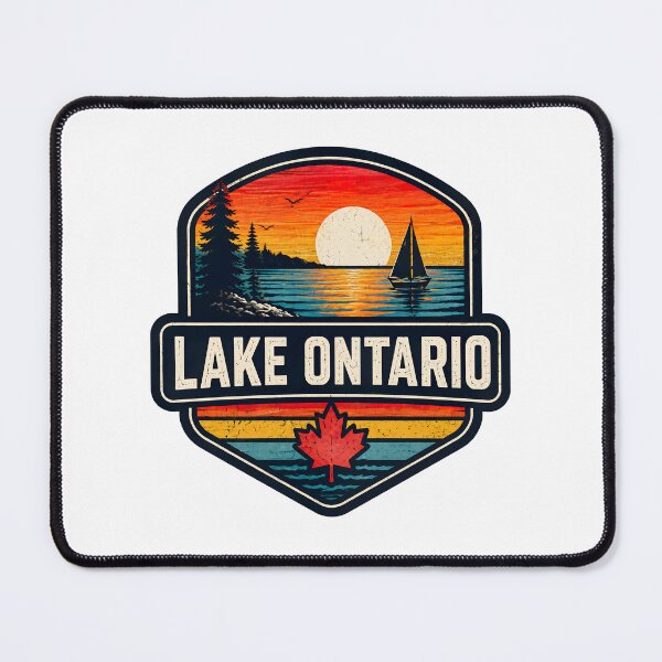 Item preview, Lake Ontario Sunset T-Shirt | Vintage Canada Maple Leaf Lake Life Tee designed and sold by graphic-genie.
