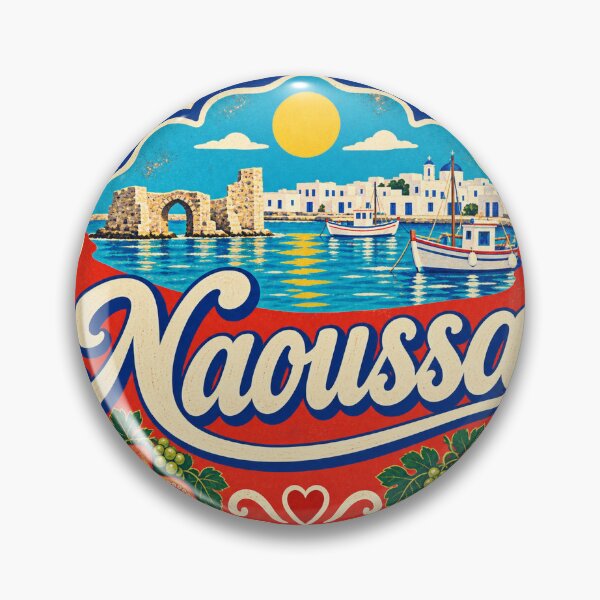 Item preview, Naoussa Greece Travel Souvenir Painted Mediterranean Sign designed and sold by VisualArtsOasis.