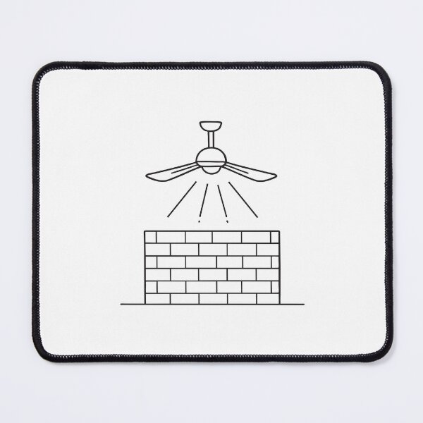Item preview, An illustration of a wall under a ceiling fan designed and sold by rasagamastore.