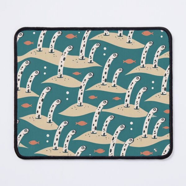 Item preview, Garden Eel Mid Century Seamless Pattern | Cute Garden Eels Ocean Sand Repeat designed and sold by StickyGuys.