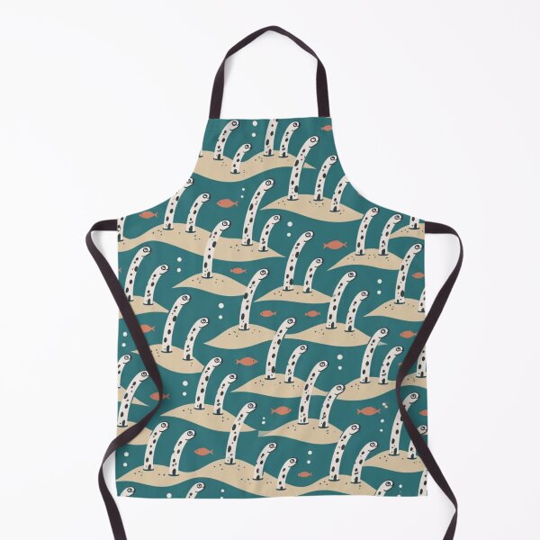 Item preview, Garden Eel Mid Century Seamless Pattern | Cute Garden Eels Ocean Sand Repeat designed and sold by StickyGuys.