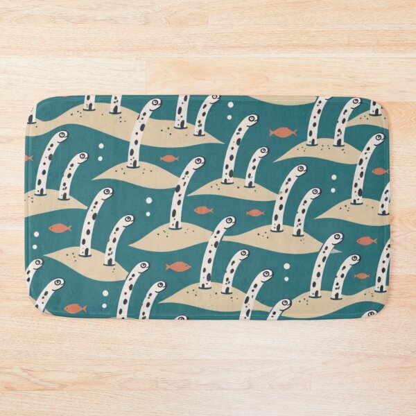 Item preview, Garden Eel Mid Century Seamless Pattern | Cute Garden Eels Ocean Sand Repeat designed and sold by StickyGuys.