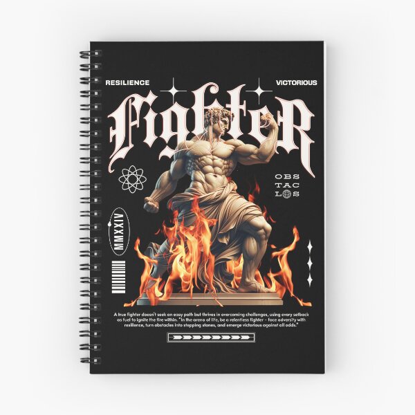 Item preview, Fighter Warrior Resilience Greek Statue Fire Art designed and sold by QubekShop.