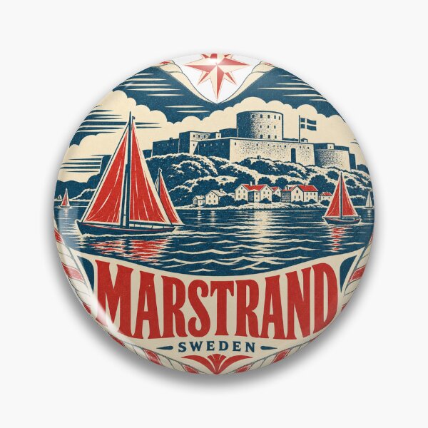 Item preview, Marstrand Sweden Travel Souvenir Nautical Woodcut Heart designed and sold by VisualArtsOasis.